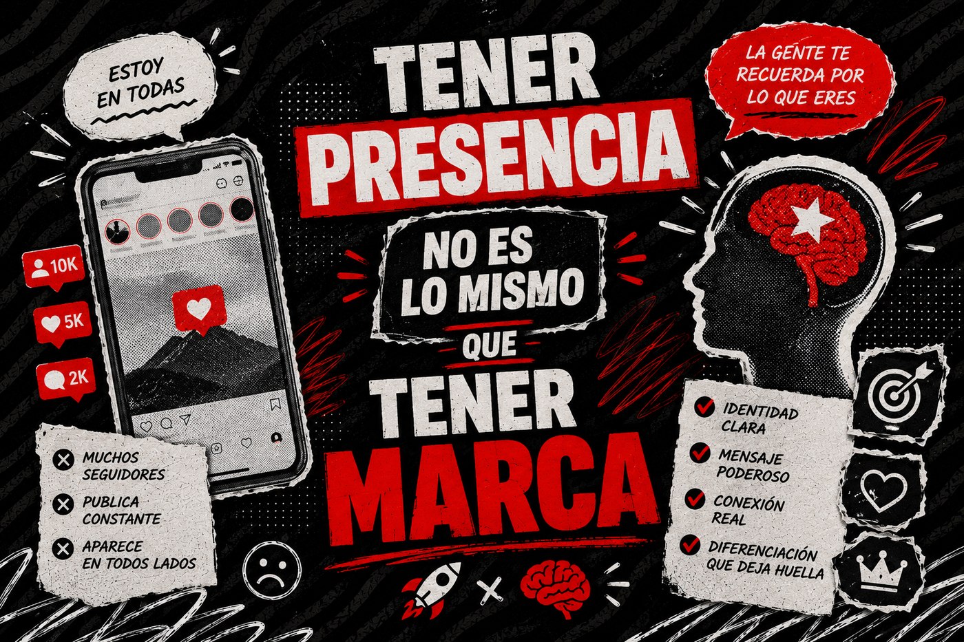 Tener presencia no es lo mismo que tener marca 🚀🧠