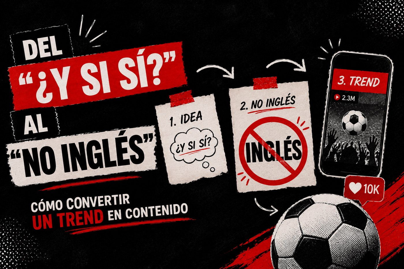 Del “¿Y si sí?” al “No inglés”: cómo convertir un trend en contenido ⚽💡