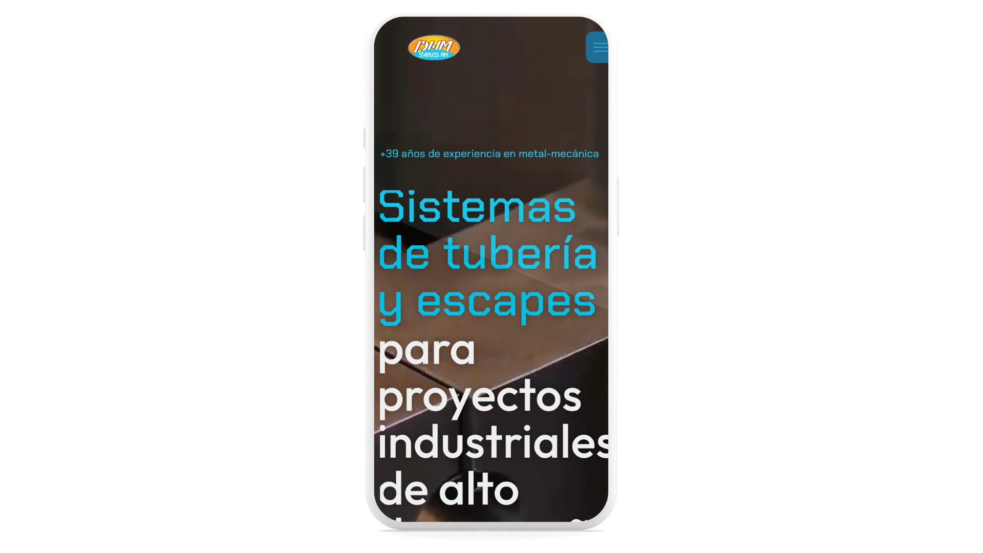 Versión móvil del sitio DaeHan
