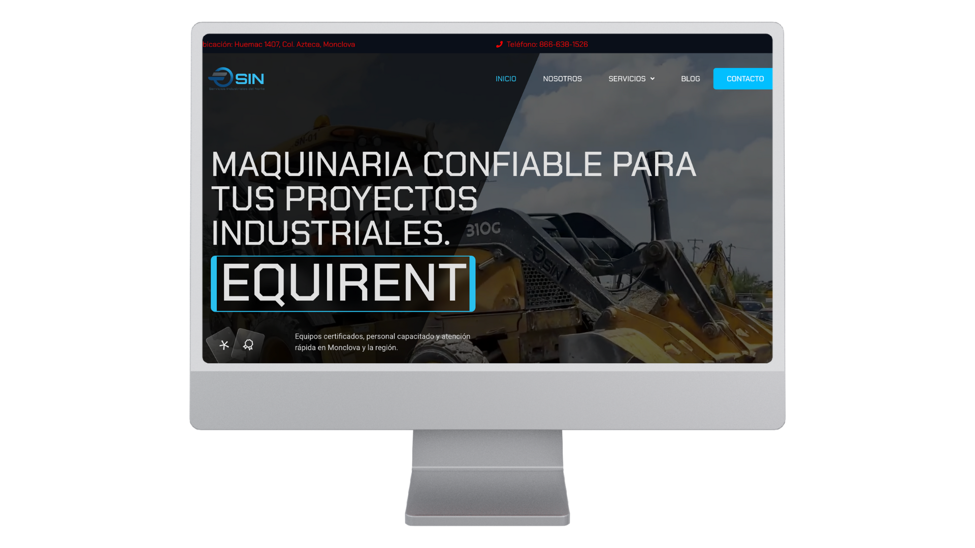 Sitio web Equirent