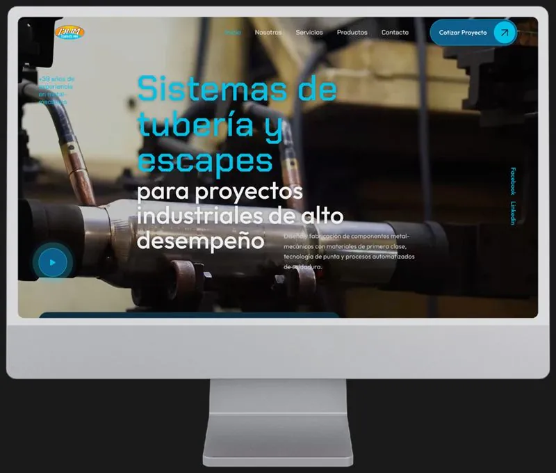 Portada del sitio web de DaeHan México vista en computadora