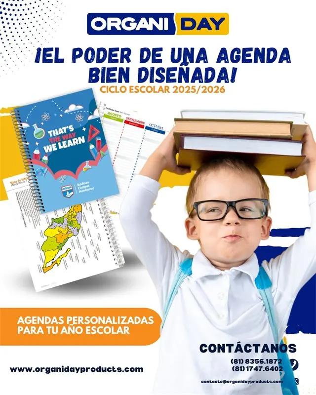 Publicación de Organi Day sobre agendas escolares