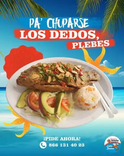Anuncio de El Molcajete: pa’ chuparse los dedos
