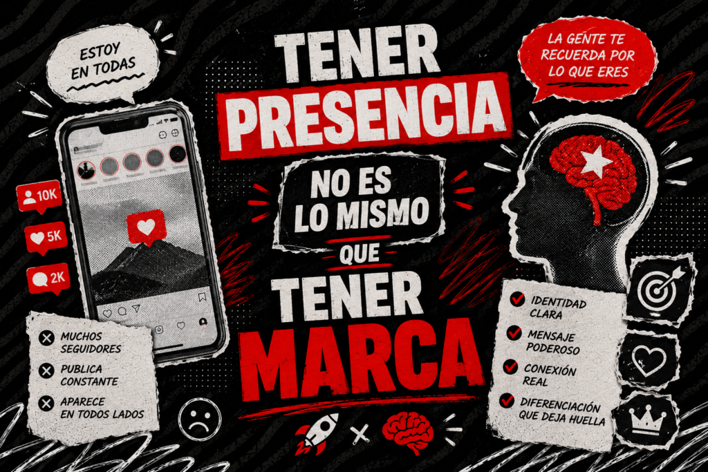 Tener presencia no es lo mismo que tener marca 🚀🧠